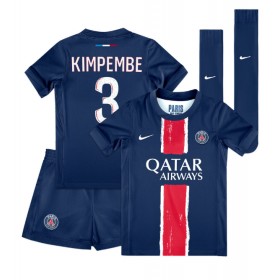 Paris Saint-Germain Presnel Kimpembe #3 Hjemme skjorte til barn 2024-25 Kortermet (+ korte bukser)